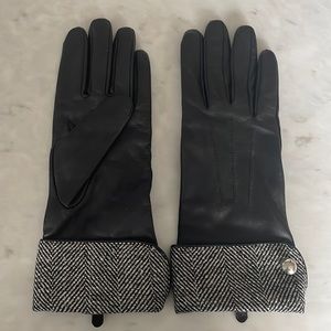 Merona Sheepskin Leather Houndstooth Gloves